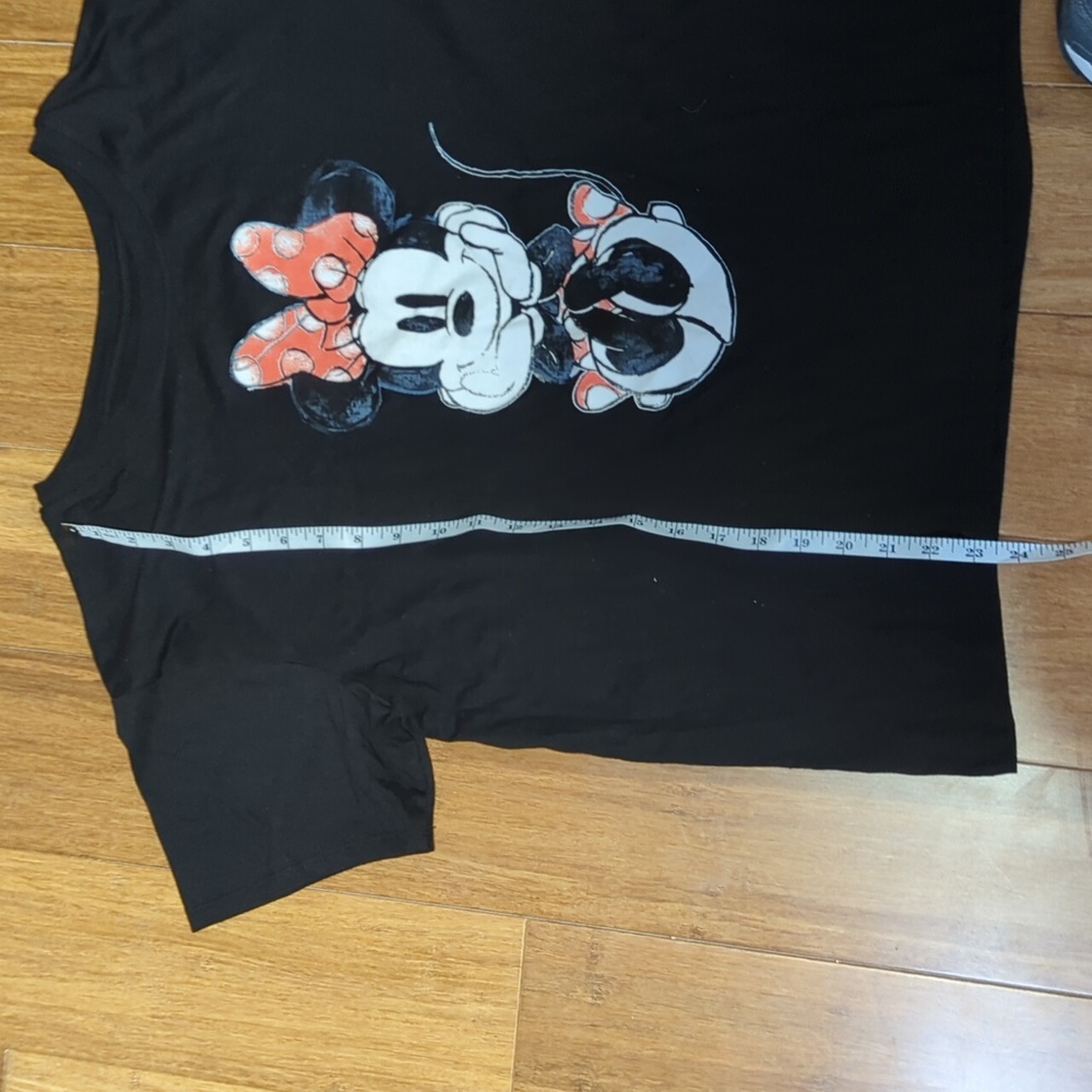 Disney Minnie Mouse Black Crop T-Shirt XXL - Picture 6 of 7